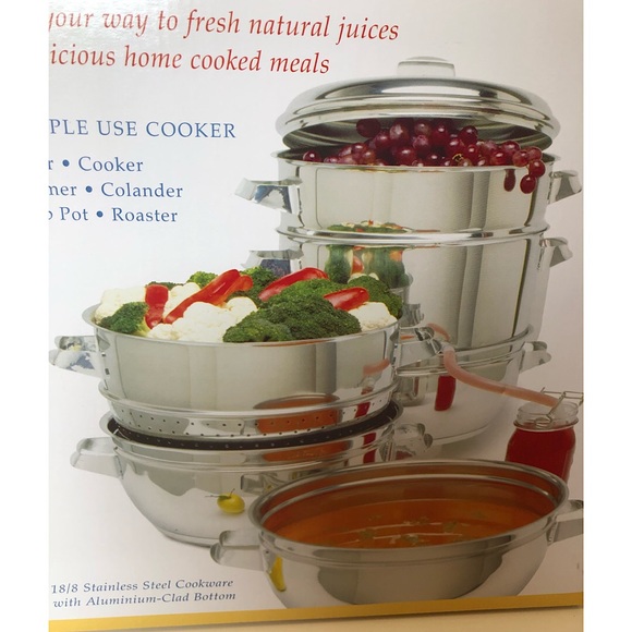 NutraSteamer Kitchen Nutristeamer Juicer Cooker Steamer Roaster